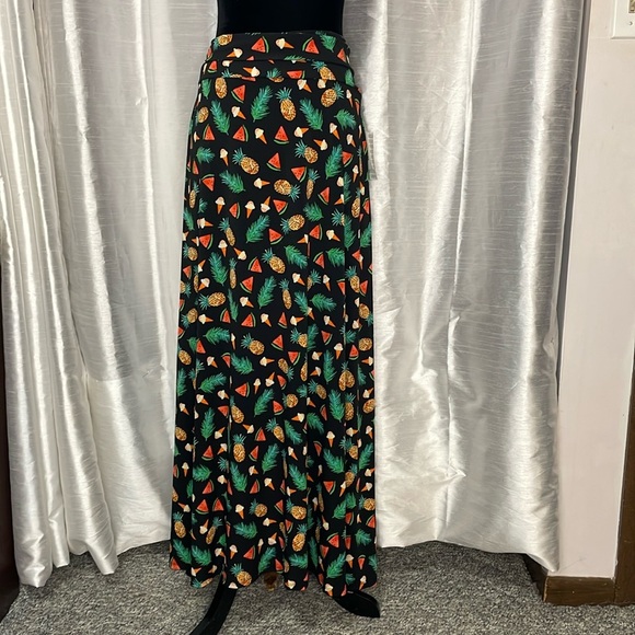 LulaRoe NWT Women’s Large Stretch Festive Maxi Skirt - Picture 1 of 6